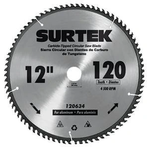 Disco para sierra circular para corte aluminio 80 dientes, 10"