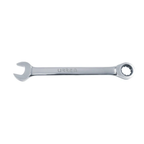 Llave combinada pulido espejo de matraca métrica, 12 puntas, 6 mm