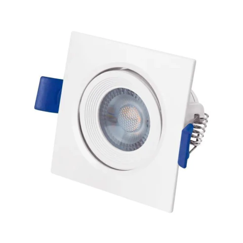 Luminario Cuadrado 5W, empotrable dirigible, Luz blanca 6500K