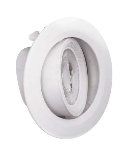 Luminario Redondo 3W, empotrable dirigible, Luz blanca 6500K