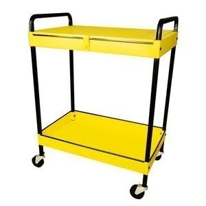 Carro utilitario de lámina 2 niveles 25"