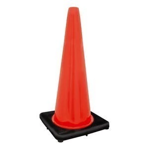 Cono de precaución sin banda reflejante, 90 cm