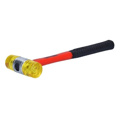 Martillo con tapas plásticas con mango de fibra de vidrio de 11-1/4", 14 oz