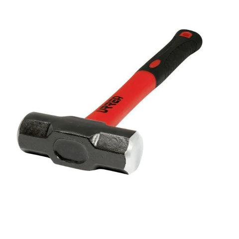 Marro octagonal cabeza maquinada con mango de fibra de vidrio de 15-1/4", 2 lb