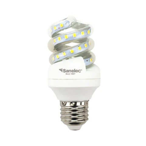 Foco espiral led 8W luz cálida mini