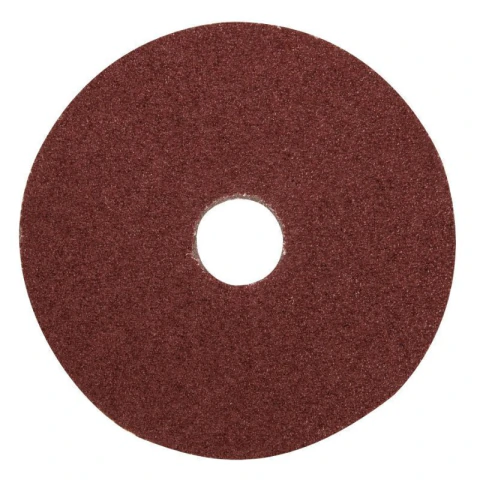 Disco de lija 4-1/2' con respaldo de fibra, grano 36, 5 pzas