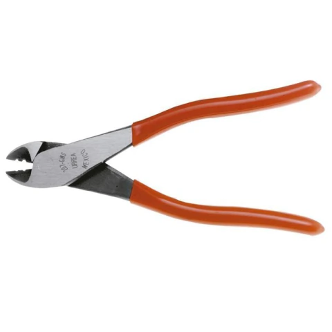 Pinza para electricista con mango rubber grip de 7-5/16" corte diagonal con pela alambre a