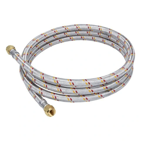 Manguera para gas, aluminio, 5/16' flare, 200cm, FOSET BASIC