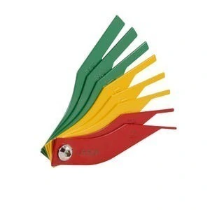 Calibrador de balatas métrico, 8 hojas