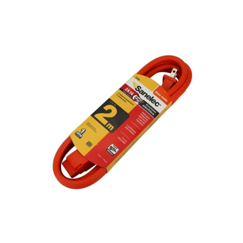 Extensión uso rudo 2m naranja 2x16