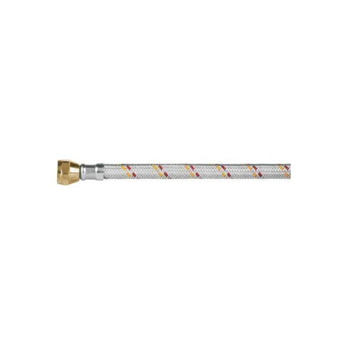 Manguera para gas, aluminio, 3/8' flare, 100 cm, FOSET BASIC