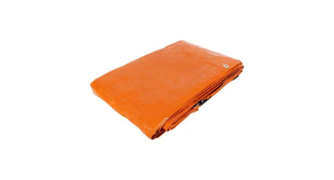 Lona de polietileno 6 x 9 m, naranja, 110 g/m2, PRETUL