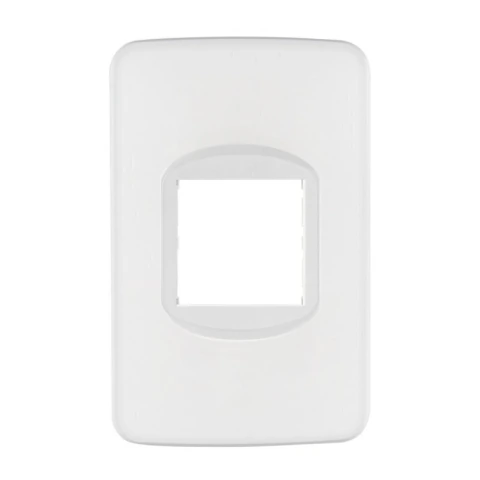 Placa de 1 ventana 1.5 módulos, línea Toledo, BASIC