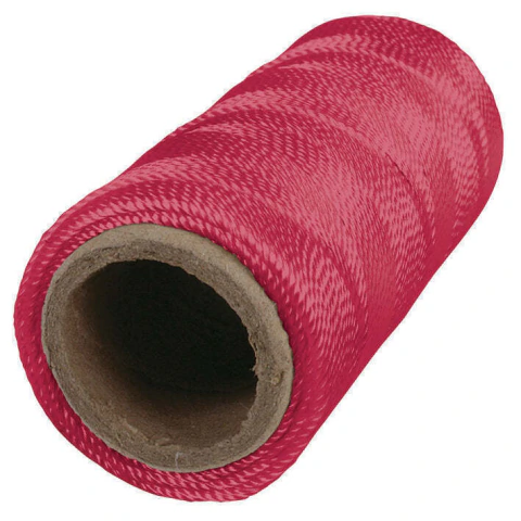 Hilo para albañil 65 mts rojo