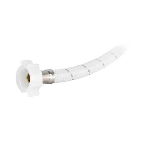 Manguera flexible de vinil para WC 1/2" x 7/8" (35cm) con tuerca plastica