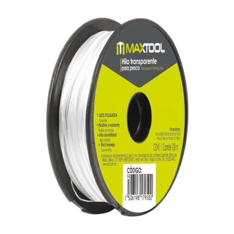 Hilo de Nylon para pesca 0.60 mm transparente, 100m