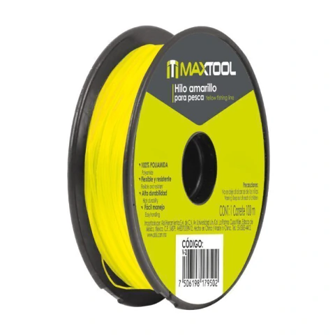 Hilo de Nylon para pesca 0.70 mm amarillo, 100m