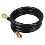 Manguera para gas, PVC negra, 3/8' flare, 1.5 m, FOSET