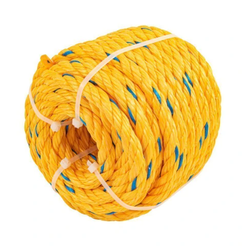 Metro de cuerda amarilla de polipropileno 13 mm, rollo 13m