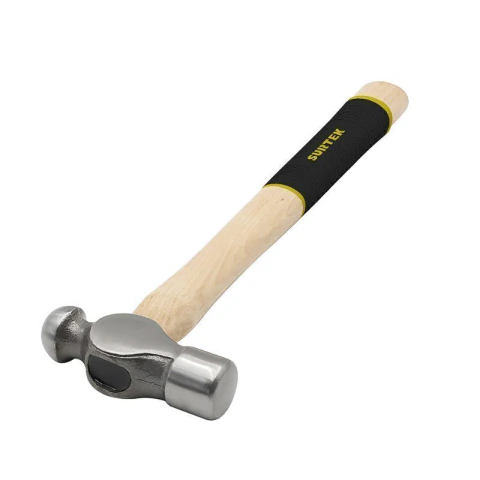 Martillo pulido de bola con mango de madera con grip de 18", 40 oz