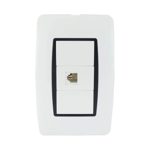 Placa Verona toma de telefono RJ-11