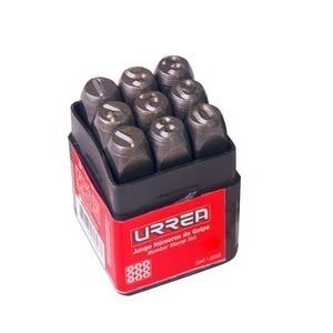 Juego de números del "0" al "9" de golpe 10 mm, 9 piezas