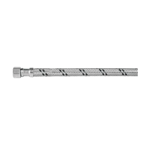 Manguera 'T' lavabo/fregadero,acero inox,3/8'x1/2'x1/2',55cm