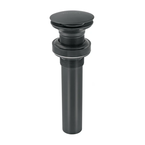 Contra p/lavabo, 1-1/4', sin rebosadero, hongo, latón, negro