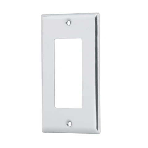 Placa 1 ventana, de acero inoxidable, línea Classic