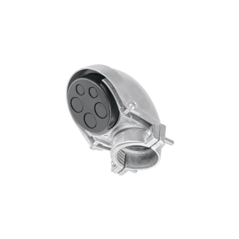 Mufa con abrazadera para tubo 1-1/4', Volteck