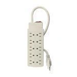 Multicontacto 14 AWG uso rudo con 10 entradas, Volteck