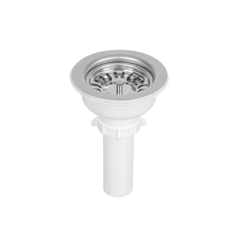 Contracanasta 3-1/2' inox, instalafácil, tubo plástico FOSET