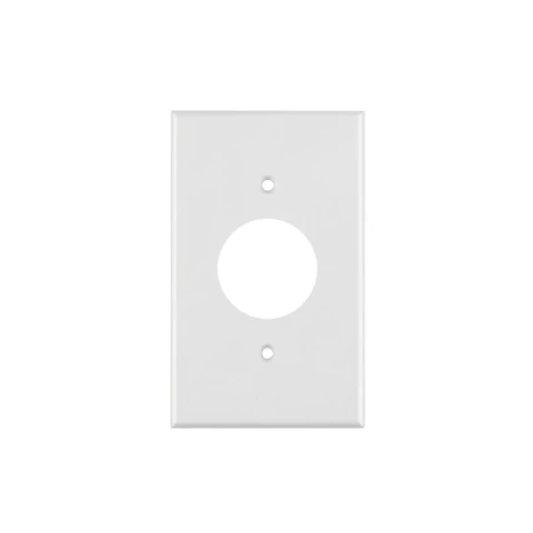Placa de ABS para contacto redondo, Standard, blanco