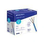 Metro de cable UTP CAT6, Bobina de 305m, azul, VOLTECK
