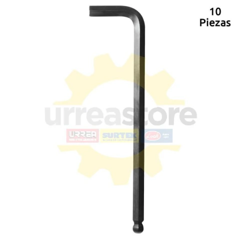 Llave hexagonal tipo "L" punta de bola, métrica, 2.5 mm heavy duty