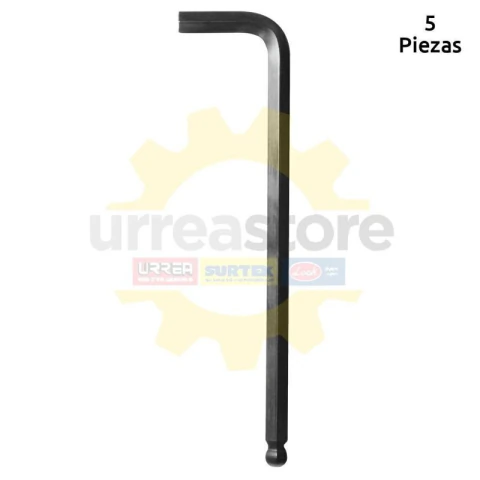 Llave hexagonal tipo "L" punta de bola, métrica, 5 mm heavy duty