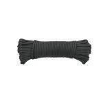 Piola de nylon paracord de 4mm x 15m negro, madeja, FIERO