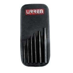 Juego de punzones guía botador cortos, 6 piezas