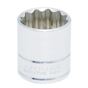 Dado en pulgadas cuadro de 1/2", 12 puntas, 1-1/4"