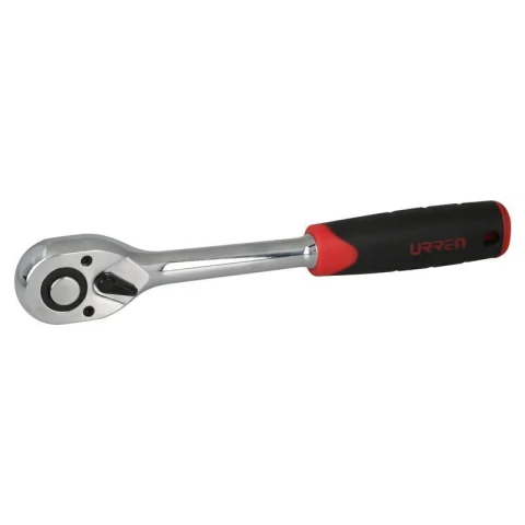 Matraca reversible con mango bimaterial, quick release, para dado cuadro de 1/2"
