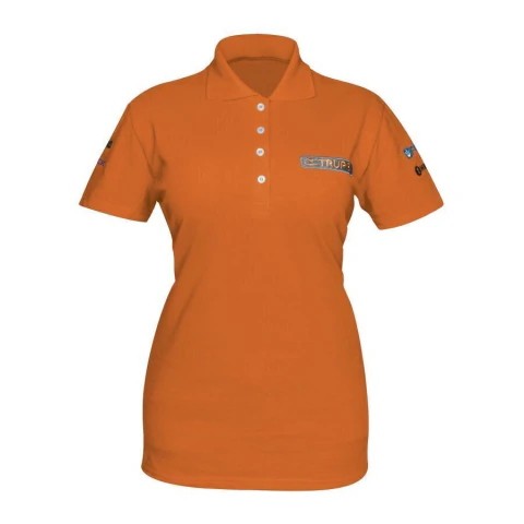 Playera polo para mujer, naranja, CH, Truper