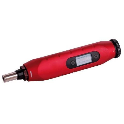 Destornillador de torque microajustable con mango plástico cuadro de 1/4", 3-15 in-lb