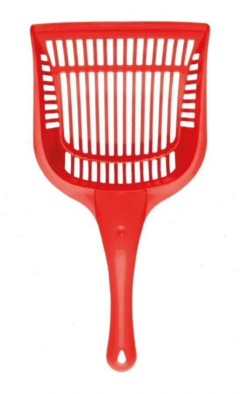 CUCHARA PARA ARENERO M, ROJO