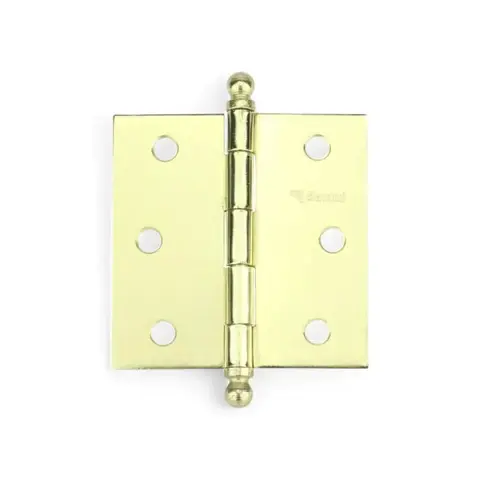 Bisagra 3x3 acero latonado 20p cabz redonda perno suelto Precio por bolsa