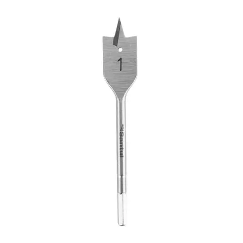 Broca plana o de manita 1 acero alto carbono