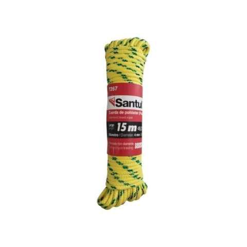 Piola de Polipropileno trenzada, multicolor, 4mm x 15m