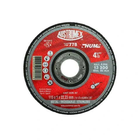 Disco Corte Metal Austromex 4 1/2 Clave778