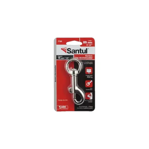 Bandola c/destorcedor 5/8 x 3 1/2 de zinc