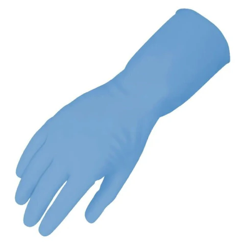 Guantes de latex para limpieza chicos - azul