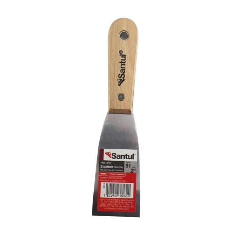 Espátula flexible 2 mango madera